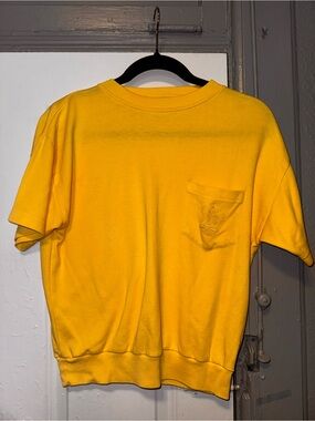 Blair Yellow Short Sleeve Pocket Tee